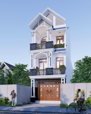 Nhà phố mái bằng – Anh Phúc – Dĩ An